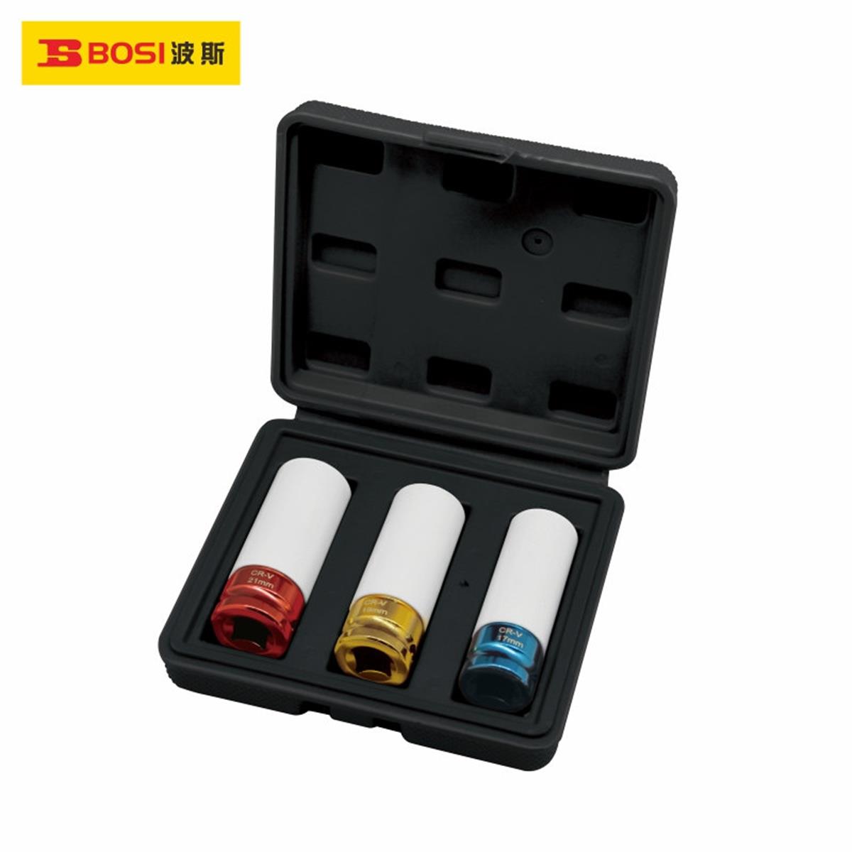 Lokma Anahtar 6 KöşeBosi Lokma Seti 1/2'' 17MM-19MM 3 Parça