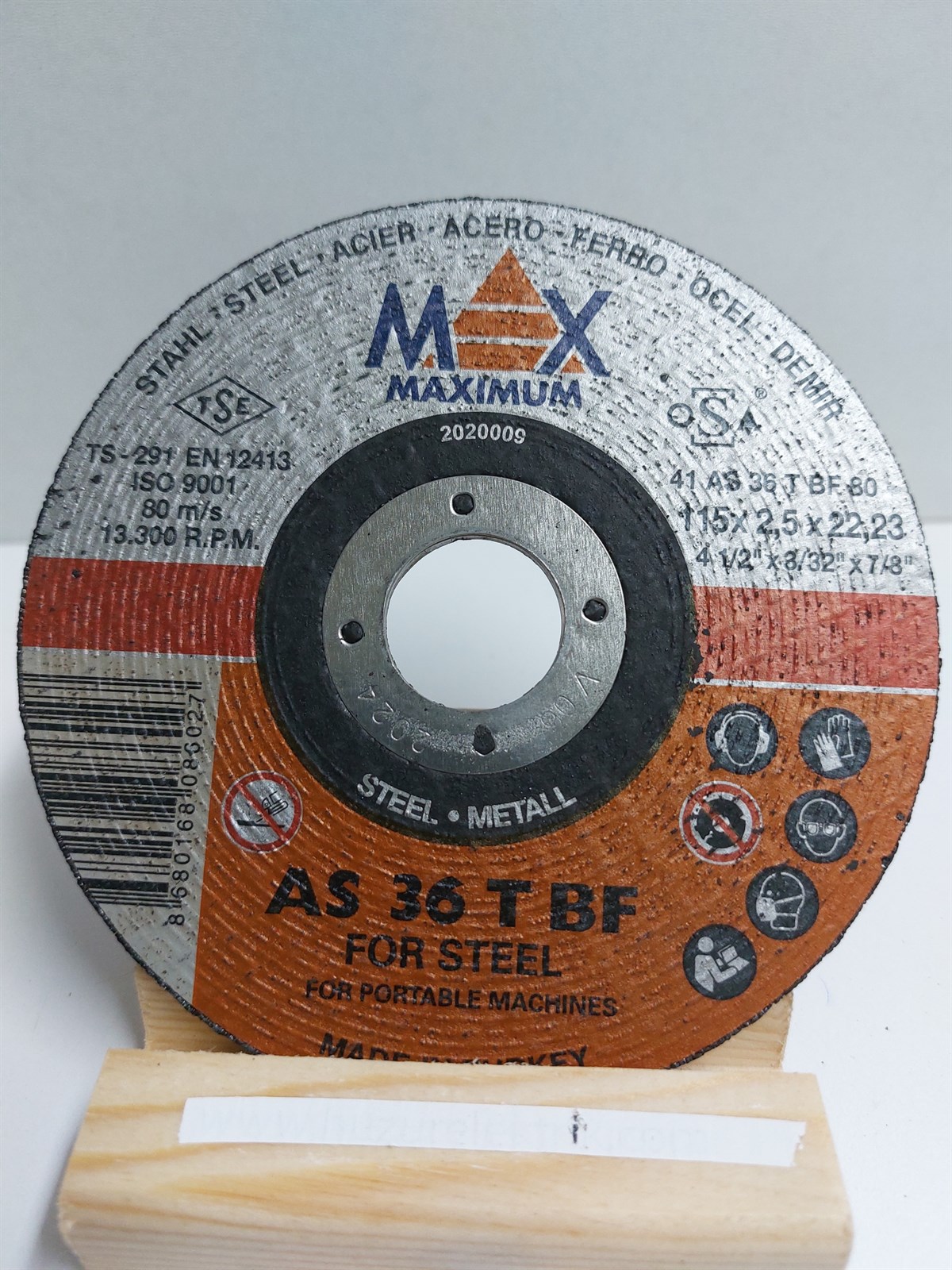 Metal Taşlama/KesmeMax-SF Metal Kesici 115MMX2.5MMX22.3MM T 41 Flat