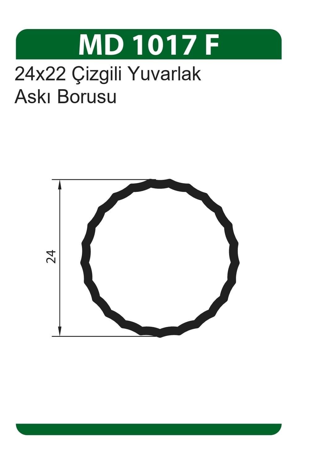 Mobilya GurubuÜstün Askı Borusu Yuvarlak 25MM  6 Metre Eloksal