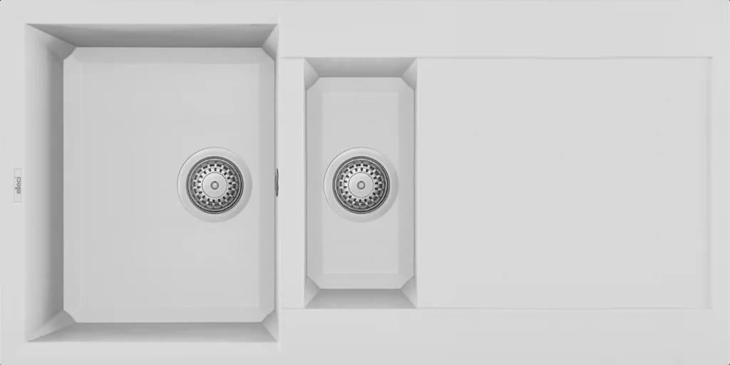 Mutfak EvyeleriElleci Granit Evye Bir Buçuk Göz 475 100x50 Bianco 68