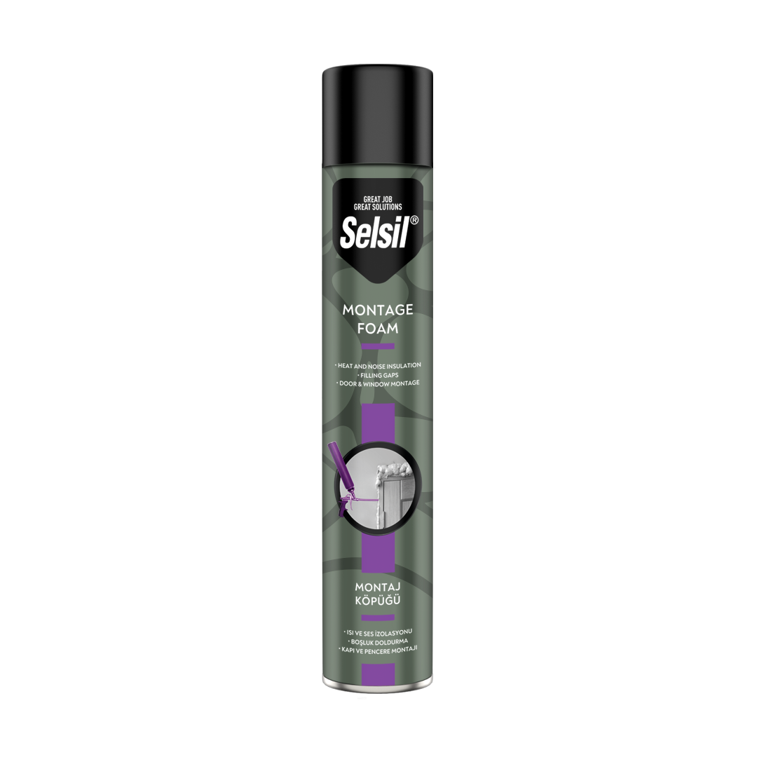 Sıvı YapıştırıcılarSel-Sil Montaj Köpüğü 640 GR