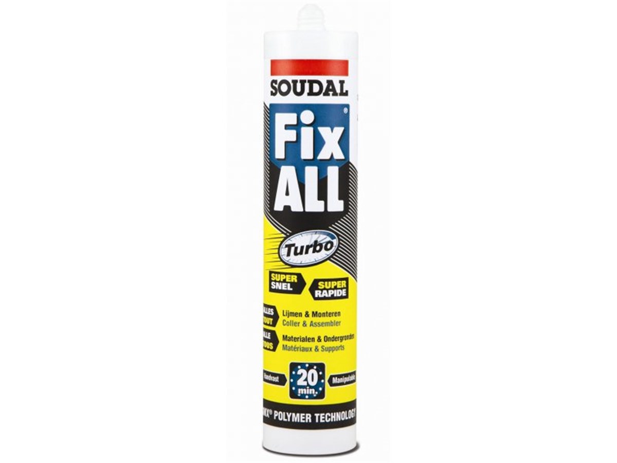 Sıvı YapıştırıcılarSoudal Silikon Islak Yüzeylerde Güçlü Yapıştırıcı Beyaz 290ML