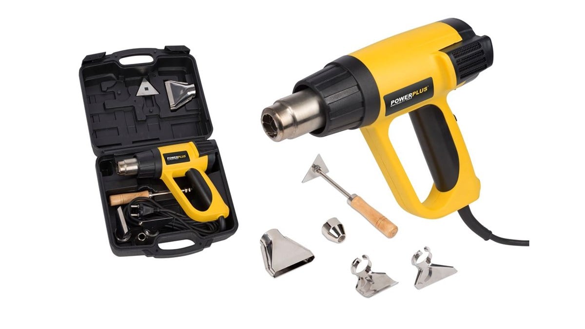Soğuk/Sıcak Hava ÜfleyicilerPowerplus Sıcak Hava Tabancası Dijital Ekran 2000W