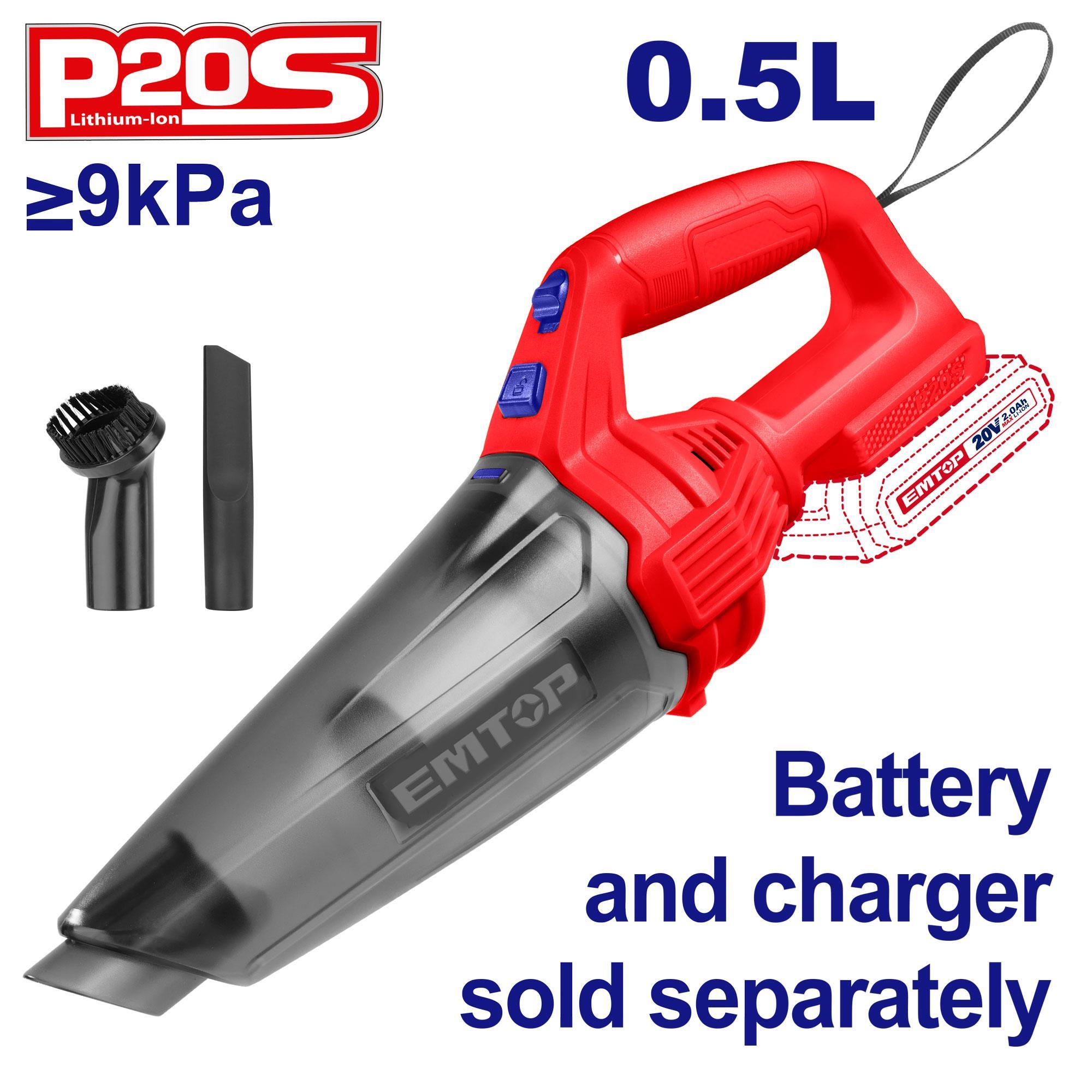 SüpürgelerEmtop Akülü El Süpürgesi 0.50L 20V (Sadece Alet)