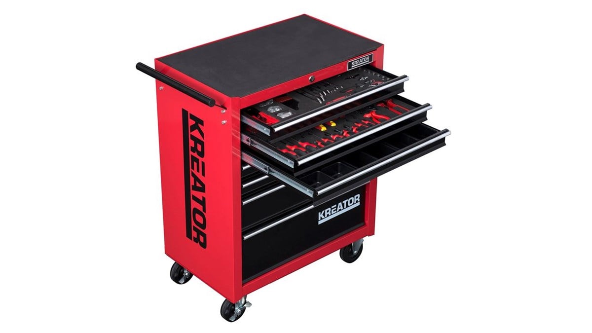 Takım DolaplarıKreator Takım Dolabı 7 Çekmeceli (Dolu)348 Parça