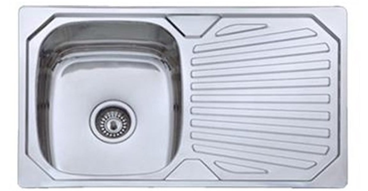 Tek GözBolang Çelik Evye Tek Göz Derinlik 18.50CM 80X48