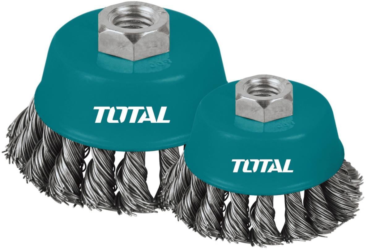 Tel FırçaTotal Tel Fırça Kupa Bukumlu M14 125MM