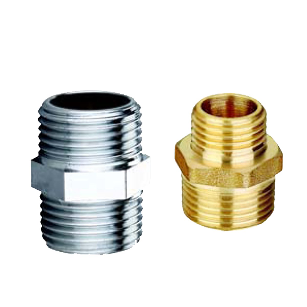 Tesisat MalzemeleriMax Nipel Krom- Sarı