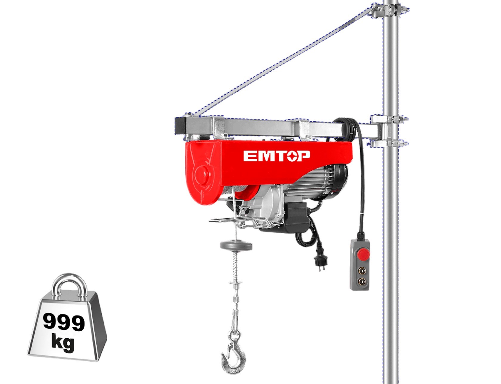 Vinç ve KaldıraçlarEmtop Vinç 500/999 Kg 1600W