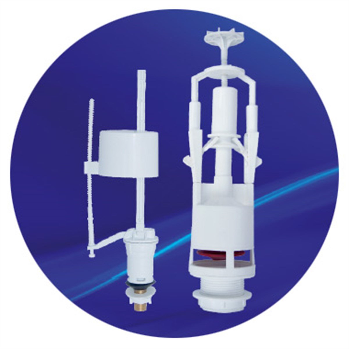 VitrifiyeÖzbest Rezervuar İç Takımı Üstten Basmasmalı İki Kademeli