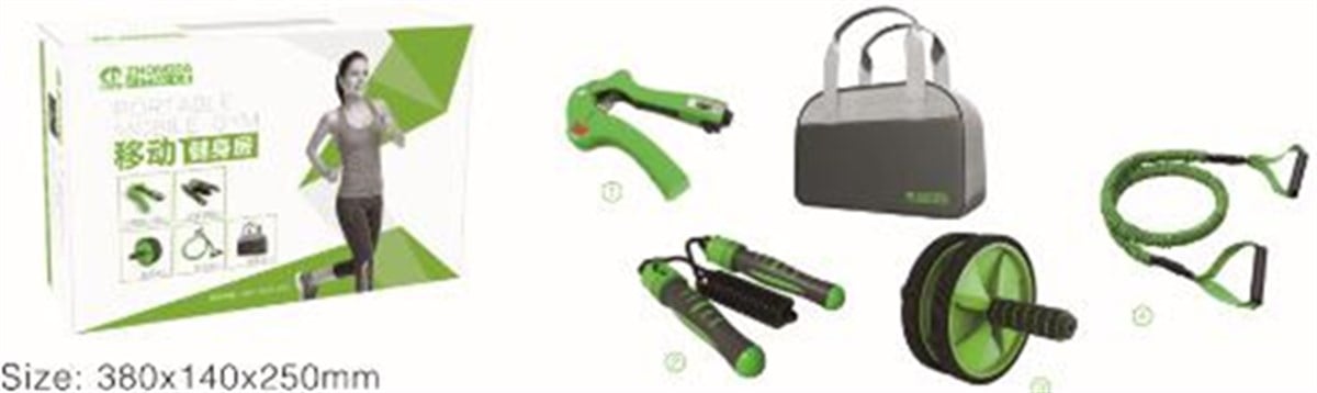 Vücut GeliştirmePower Taşınabilir Gym Çantalı 5 Alet