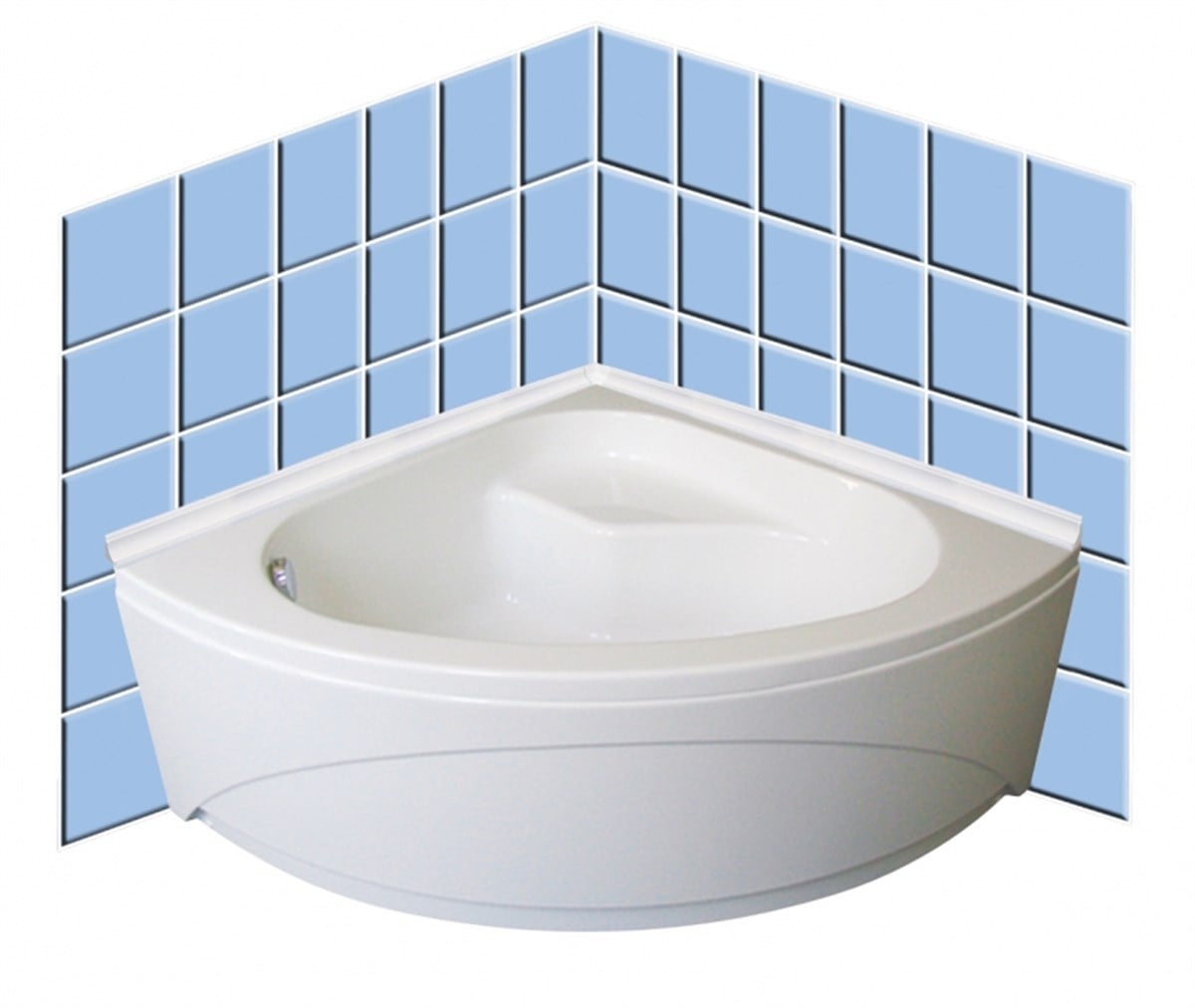 Yapı GurubuTesay 30X30 PVC Küvet Kenar Profili (Çift Parça) 2.5MT Beyaz