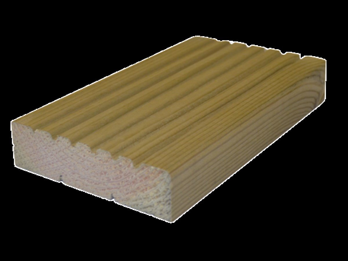 Yer/Duvar/Tavan DöşemeleriAhşap Decking Emprenyeli İsveç 28MMX 14.5CM