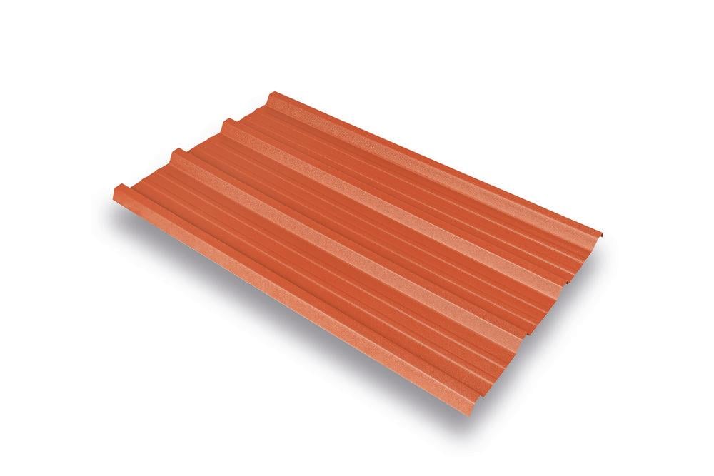 Yer/Duvar/Tavan DöşemeleriÇatı Paneli Sentetik Trapez Kahve En 1.07 Metre