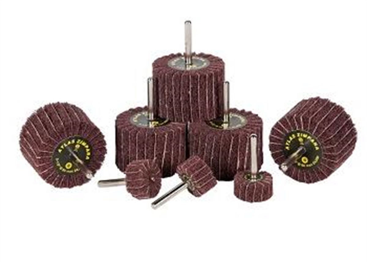 Zımpara/PolişAtlas Zımpara Mop Saplı  Elyaf + Zımpara 60X30 No:100