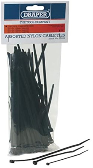 Cırt KelepçelerDraper Alet Plastik Klips Cırcırlı Set 75 Parça