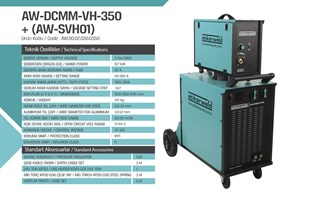 Gazaltı (MIG/MAG)Atiker Gazaltı Kaynak Makinesi  AW-DCMM-VH 350 AMP