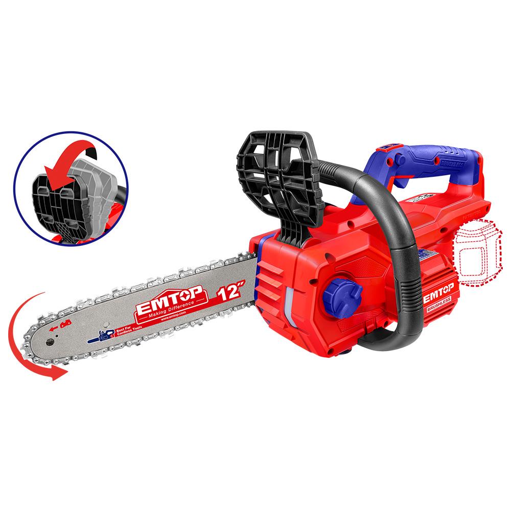 Ağaç MotoruEmtop Akülü Mini Ağaç Motoru 30CM 20V (Sadece Alet)