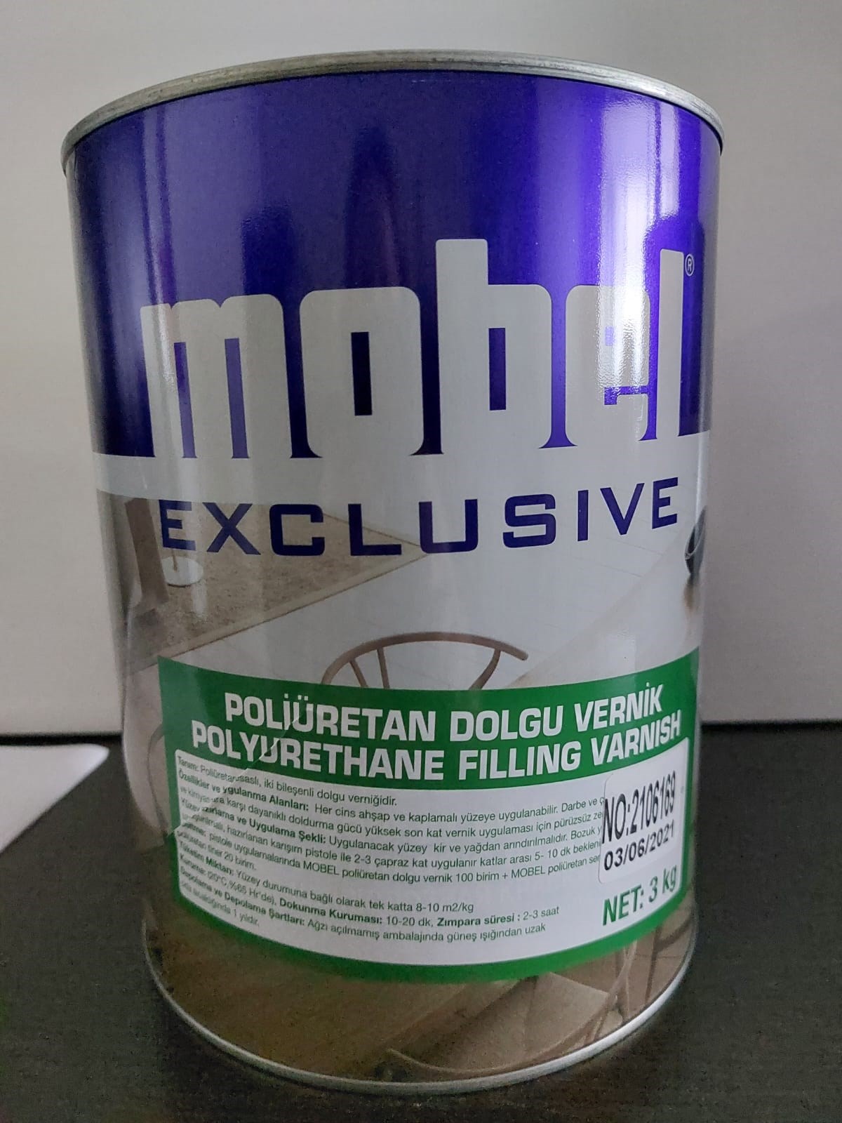 Ahşap BoyalarıMobel Polidol Dolgu Vernik
