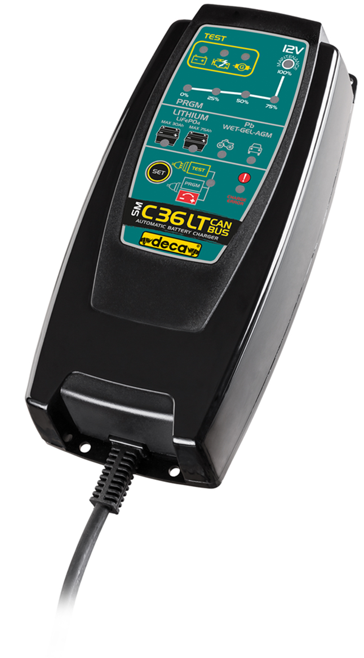 Akü Şarj/Takviye CihazlarıDeca SM C36T Elektronik Şarjer (Lityum Akü dahil) 75A