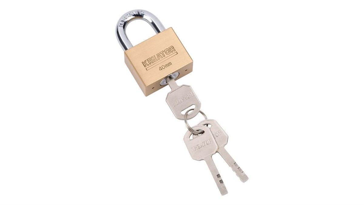 AsmaKreator Asma Kilit Çelik 40MM 4 Anahtarlı