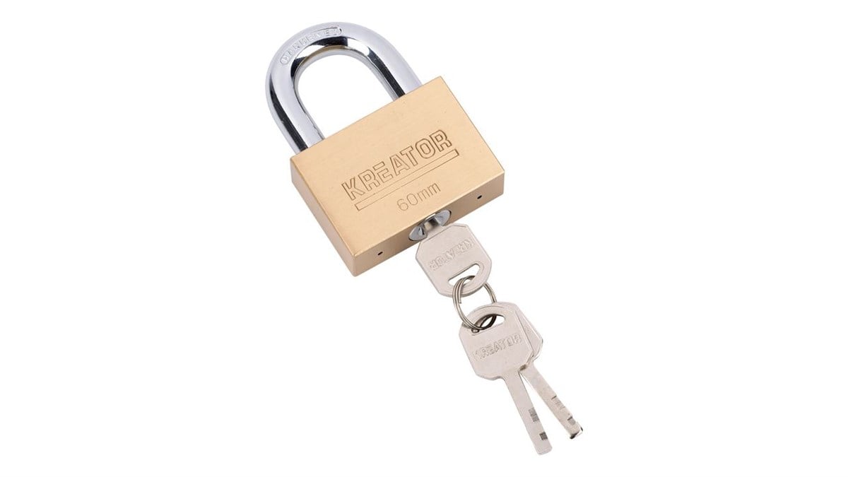 AsmaKreator Asma Kilit Çelik 60MM 4 Anahtarlı