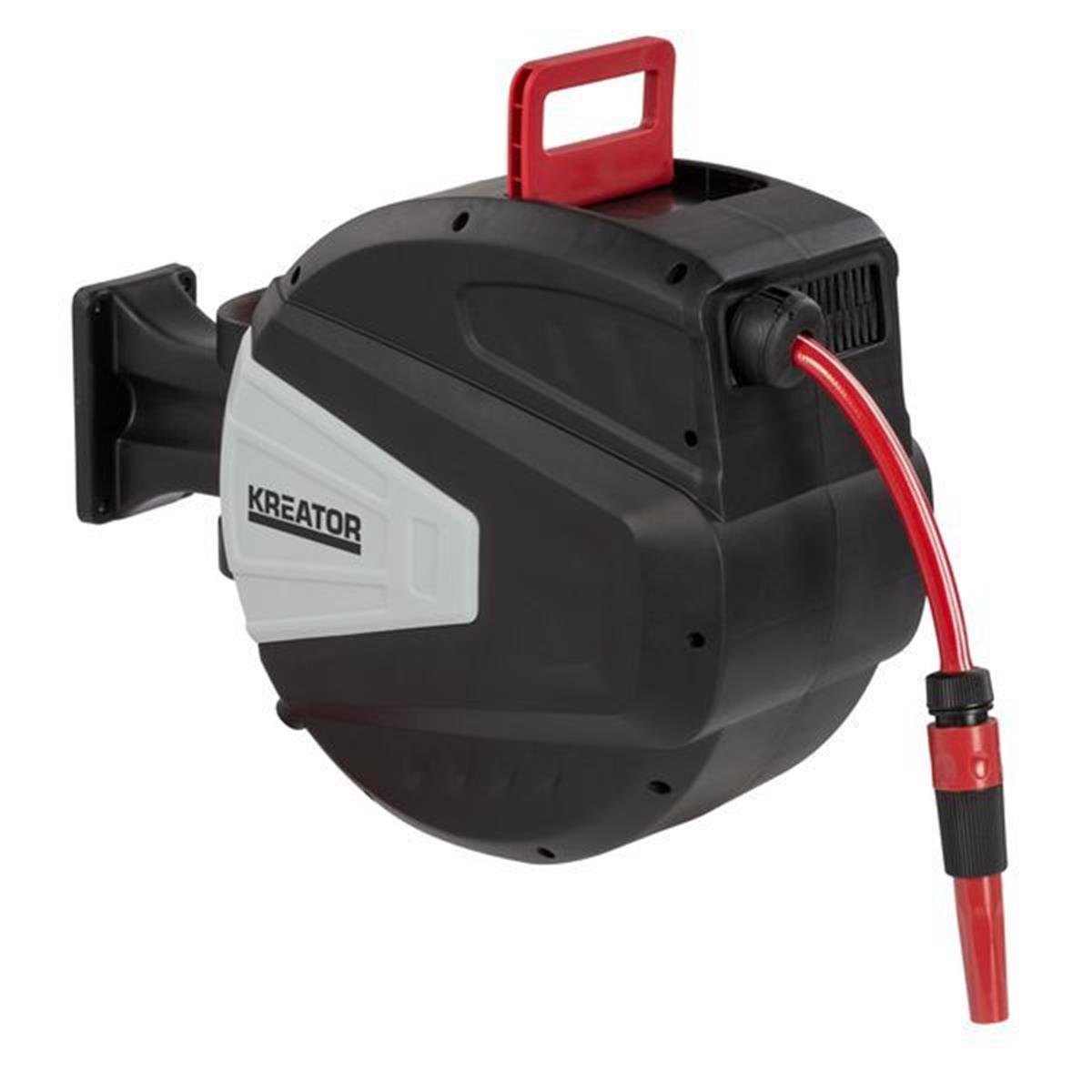 Bahçe SulamaKreator Su Hortumu Rulo Duvara Sabitlenir  Otomatik Sargılı 20M