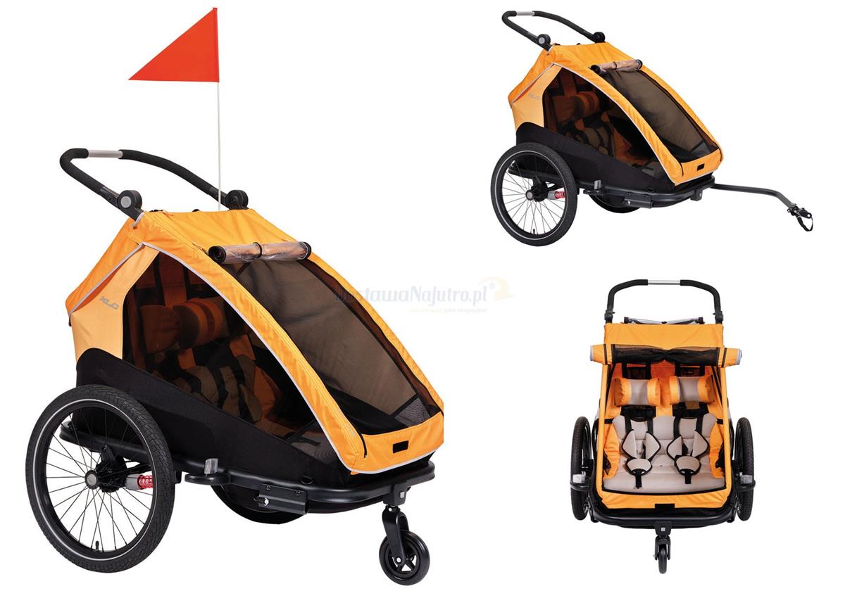 Bebek TaşımaXLC Bisiklet Treyleri İki Çocuk İçin 20