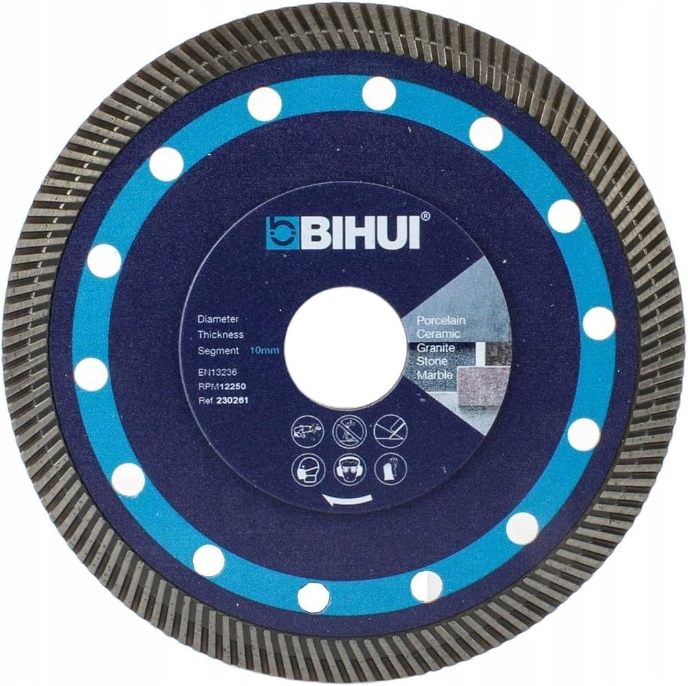 Beton/Seramik KesmeBihui Bıçak Elmas Sulu/Kuru Porselen/Mermer 115×22.23MM