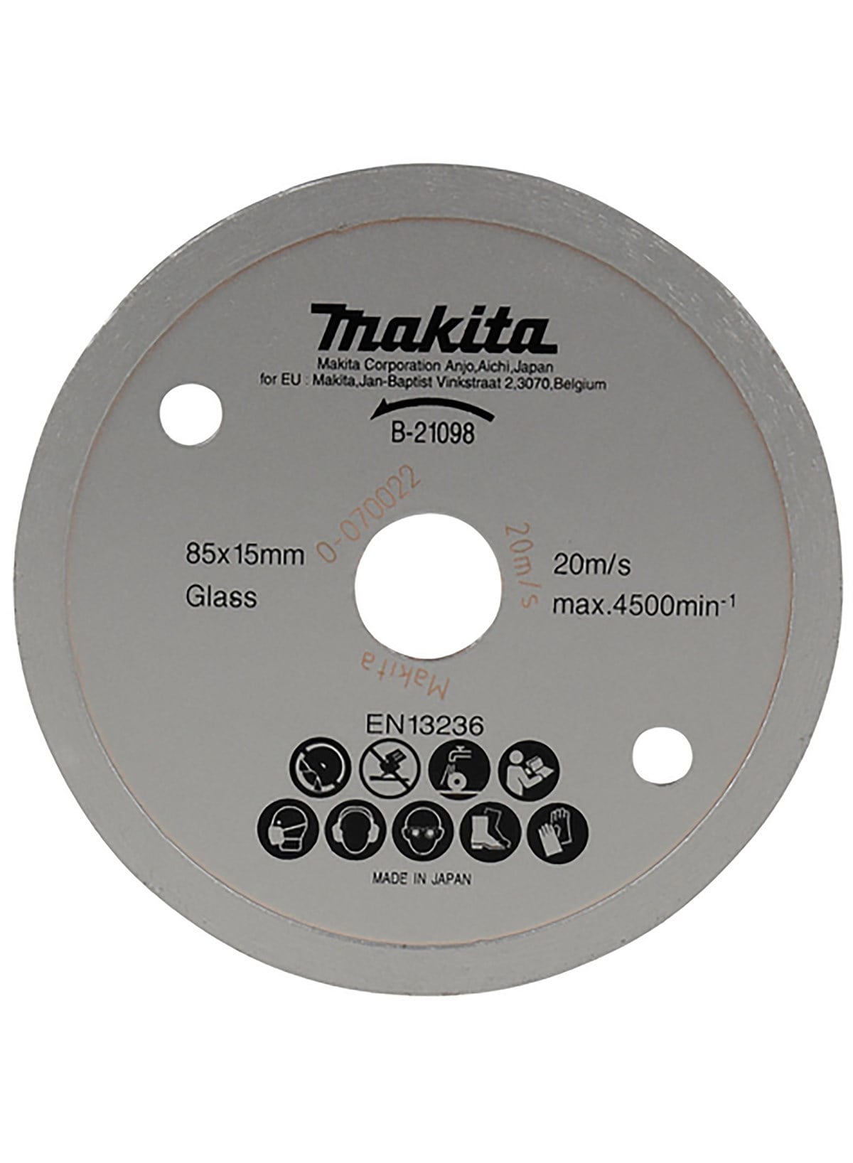 Cam Delme/KesmeMakita Testere Elmas Cam İçin 85MM