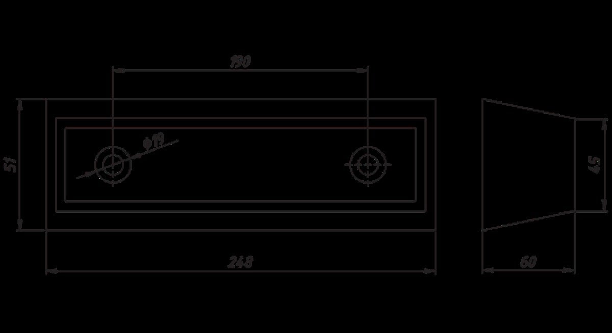 ÇekicilerÇayırova Arka Takoz-Küçük  248MMX190MMX51MM