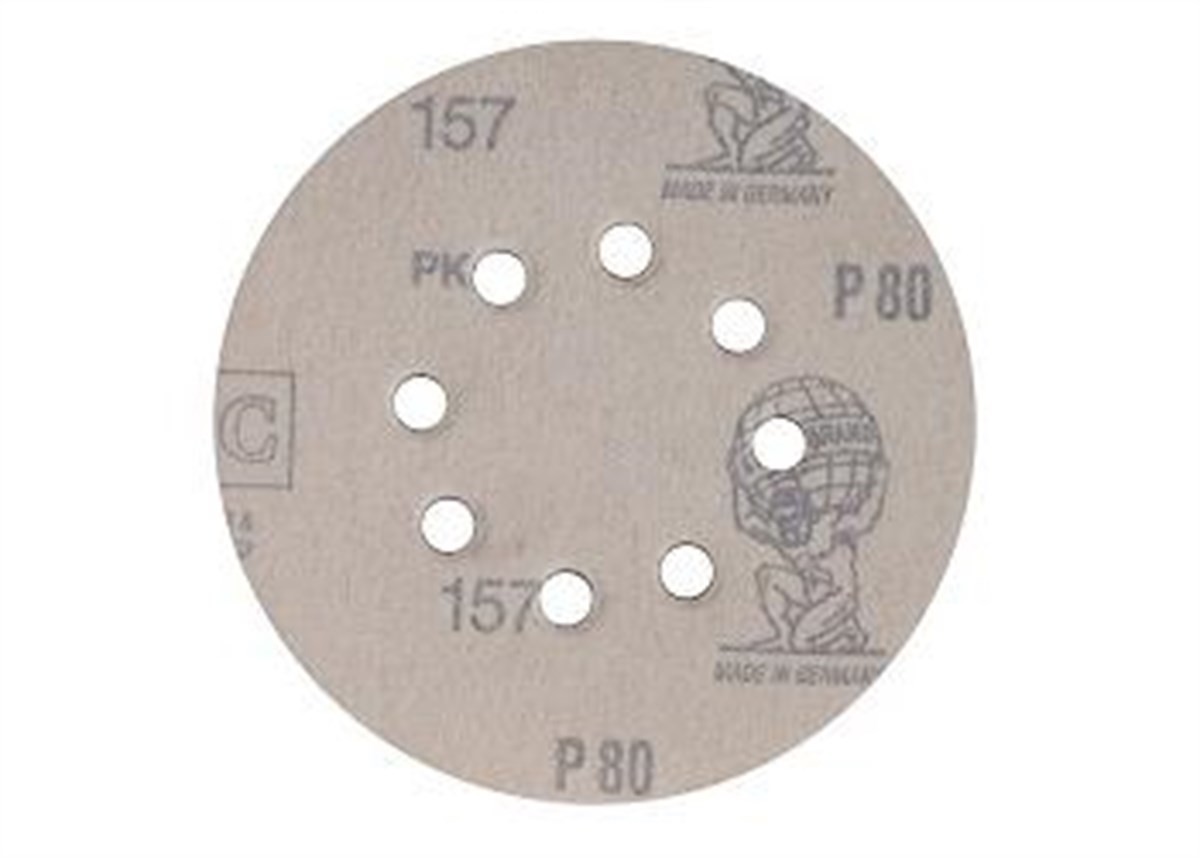 Disk ZımparaAtlas Zımpara Disk Velcro Düz Kırmızı 115MM