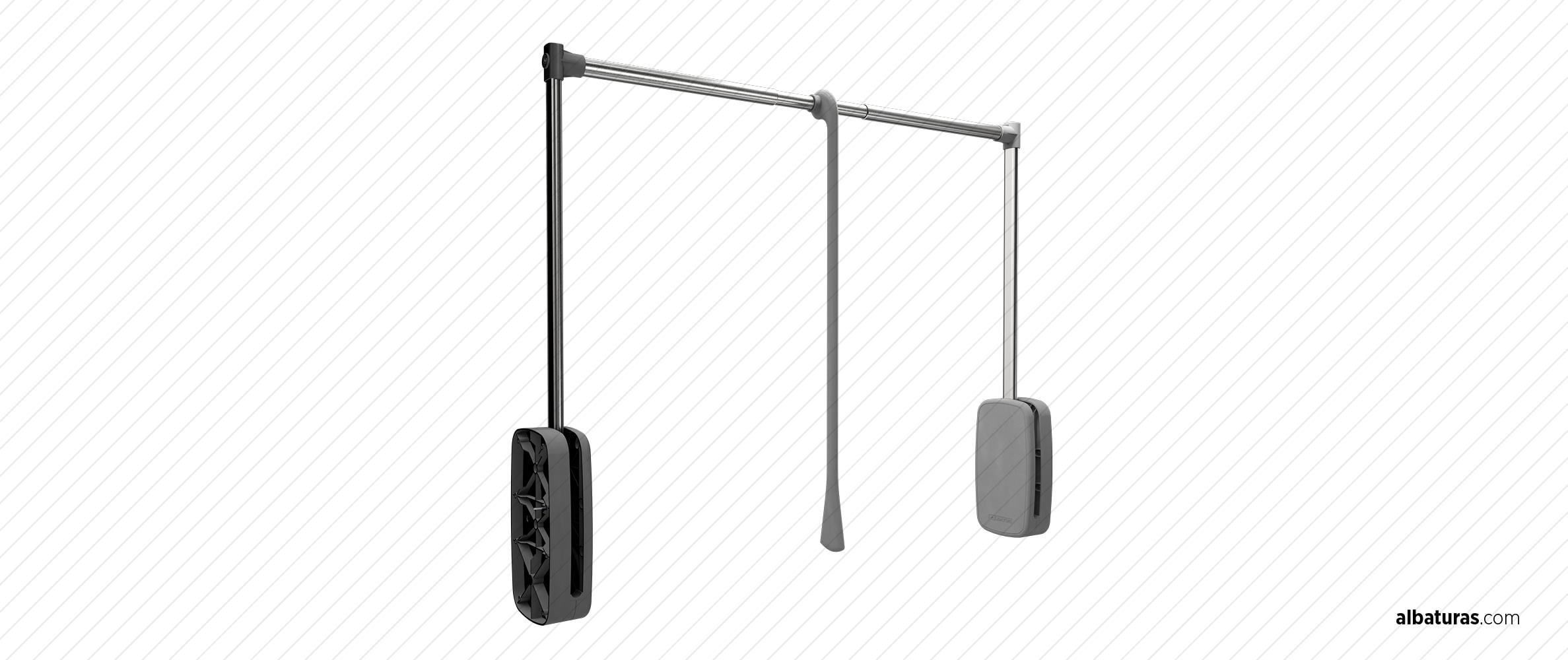 Dolap AksamlarıGardrop Asansörü 85-120CM 12 Kg (Magiclift) Gri