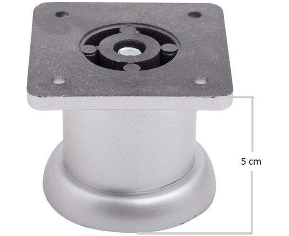 Dolap AksamlarıPlastik Yuvarlak Ayak Mat Krom 40MM