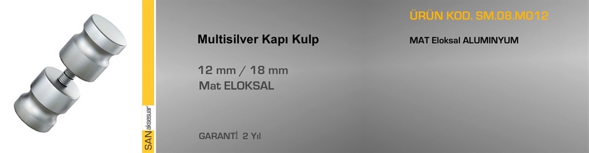 Dolap AksamlarıSander Islak Zemin Compact Laminant Kulbu Multi Silver
