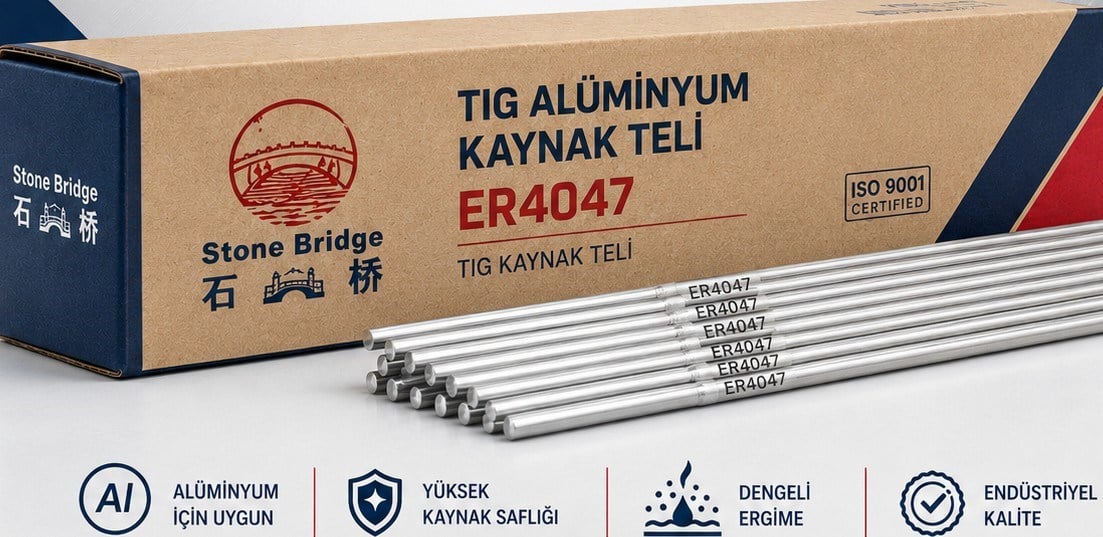 Elektrot/Tel/TozStone Bridge Tig Alüminyum Kaynak Teli ER4047 1000MM