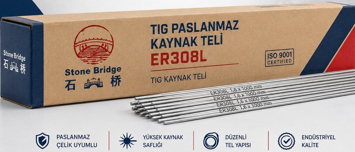 Elektrot/Tel/TozStone Bridge Tig Paslanmaz Kaynak Teli ER308L 1000MM