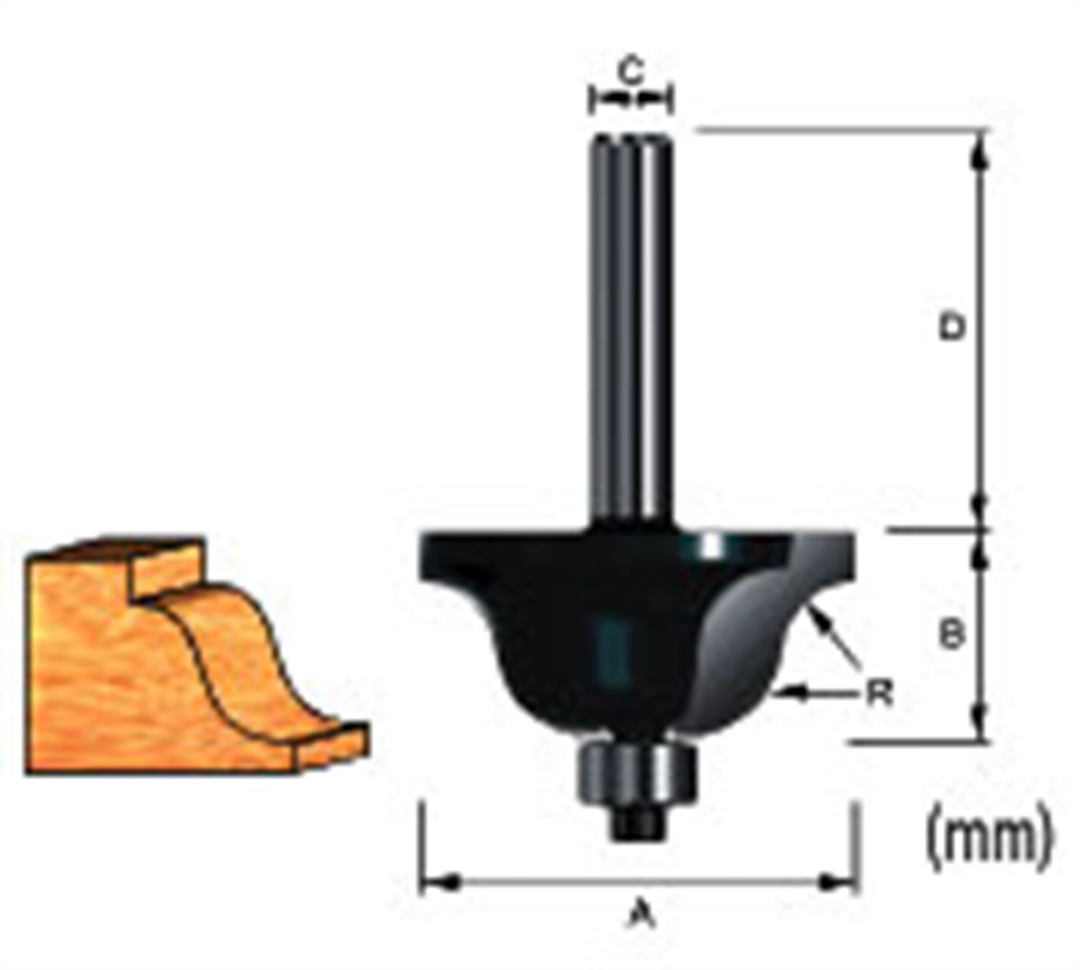 Freze UcuMakita Uç Freze Raman Ogee Bit 308621