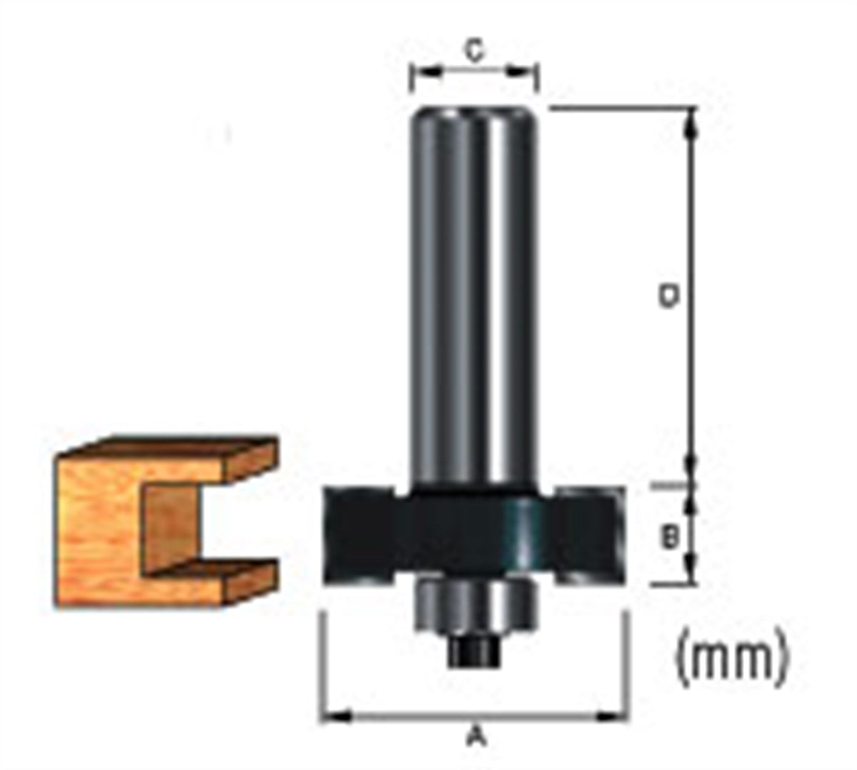 Freze UcuMakita Uç Freze Slotting Bit 307651
