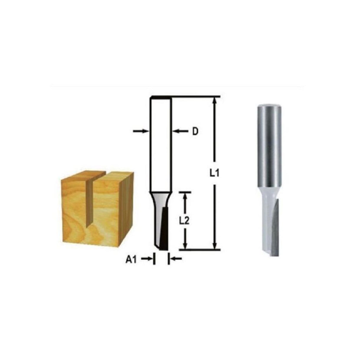 Freze UcuMakita Uç Freze Straight Bit 1 Flute