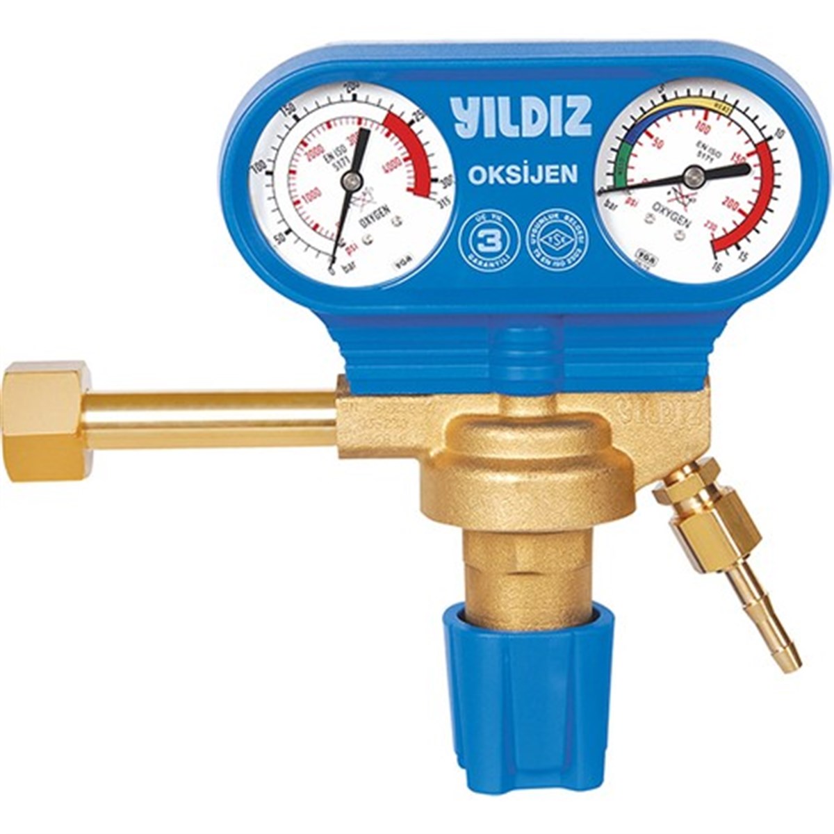 Gaz ArmatürleriYıldız Gaz Basınç Düşürücü Oksijen Muhafazalı