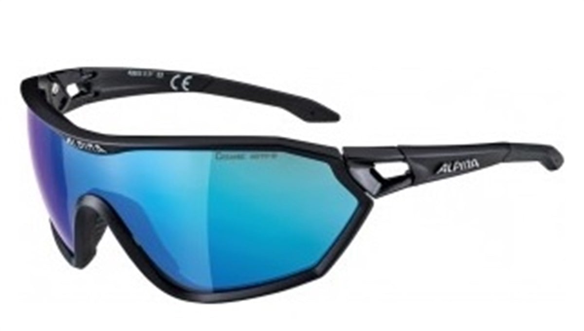 GözlükAlpina Gözlük S-Way CM+ Siyah/Mat Mavi Lens