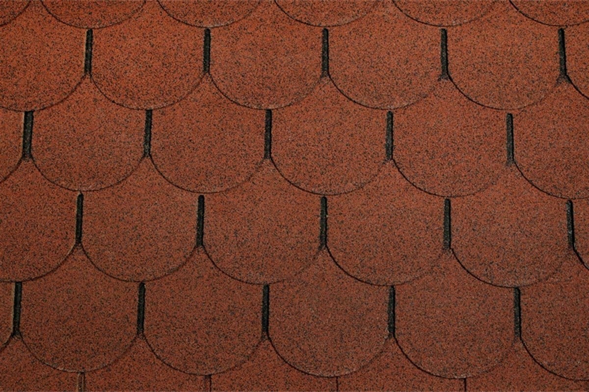 İzolasyonÇukurova  Shingle Yuvarlak Model Kırmızı Pk=2.61 M2