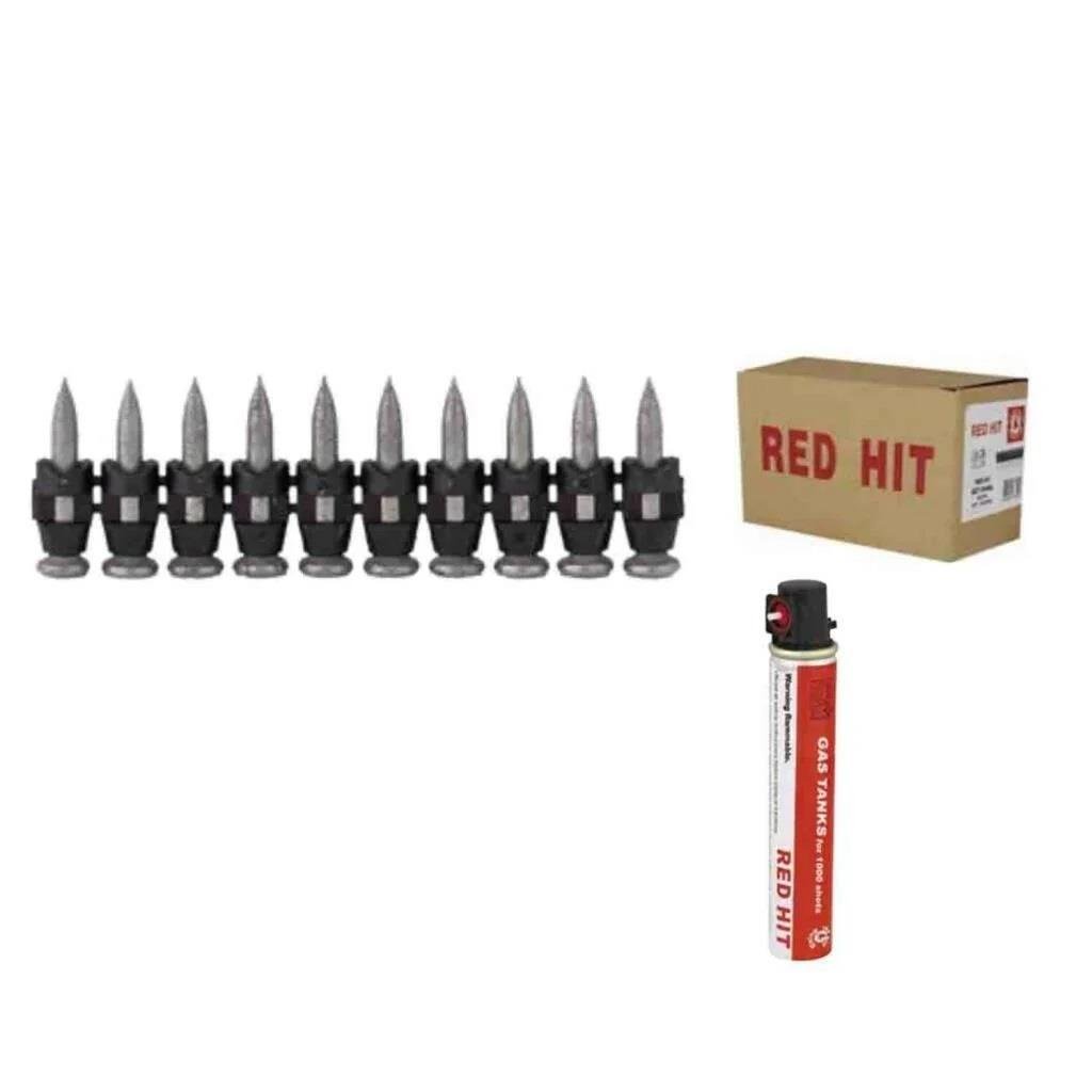 Kapsüllü Alet ve AksesuarlarıRed-Hit Zemin Çivisi Çelik 1000 ADET + 1 ADET GAZ TANKI
