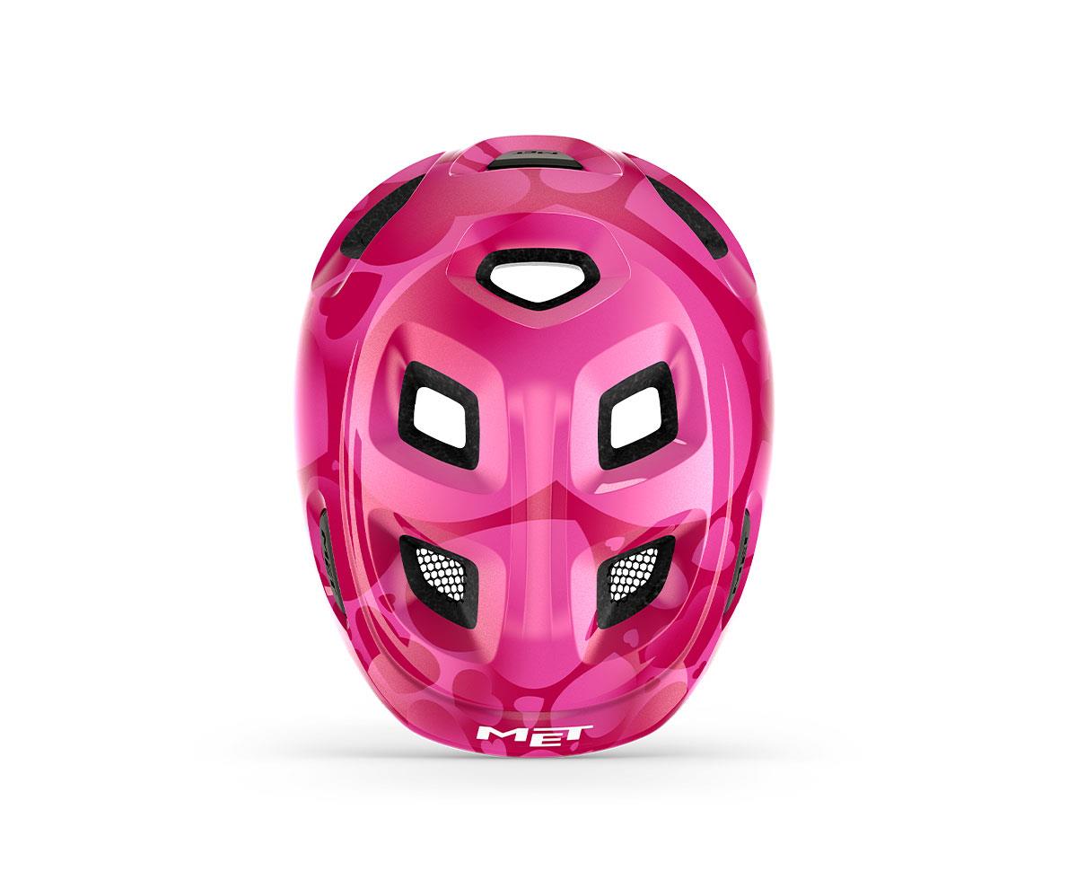 KaskMet Kask Hooray Pembe Kalp | Parlak
