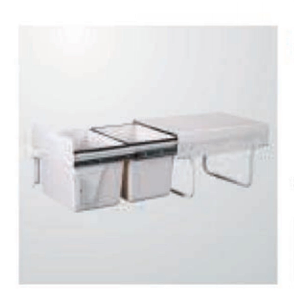 Kiler SistemiÇöp Kovası Raylı Dolap İçi Gri 40 Litre 34Cmx49CmX43Cm