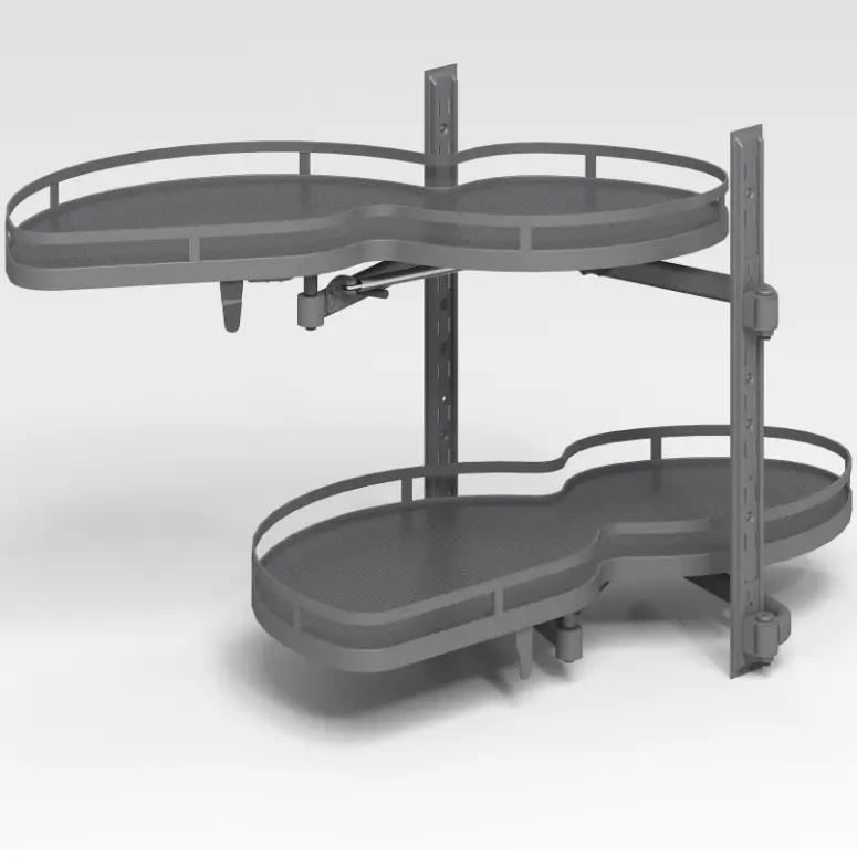 Kiler SistemiKör Köşe Kaymaz Taban Mat Siyah 864X495X750 Modul 90Cm
