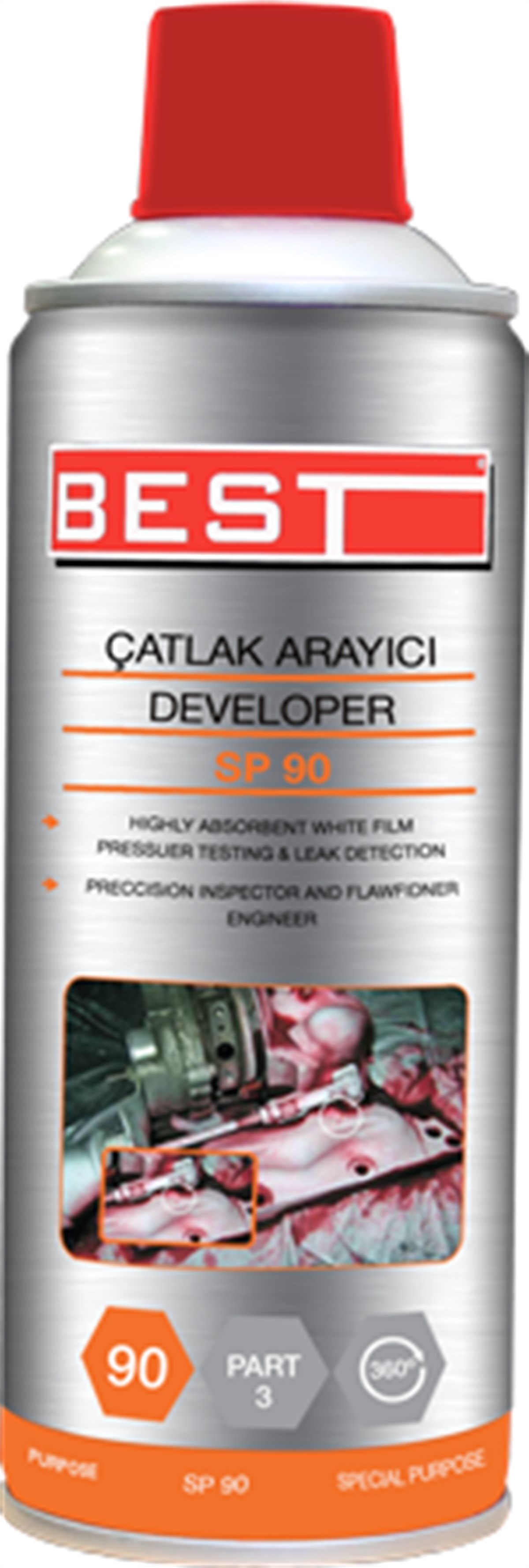 Kimyasal SpreylerBest Sprey Çatlak Arayıcı Developer SP-90