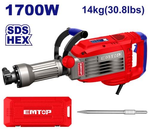 KırıcıEmtop Matkap Kırıcı SDS-HEX 1700W 16KG