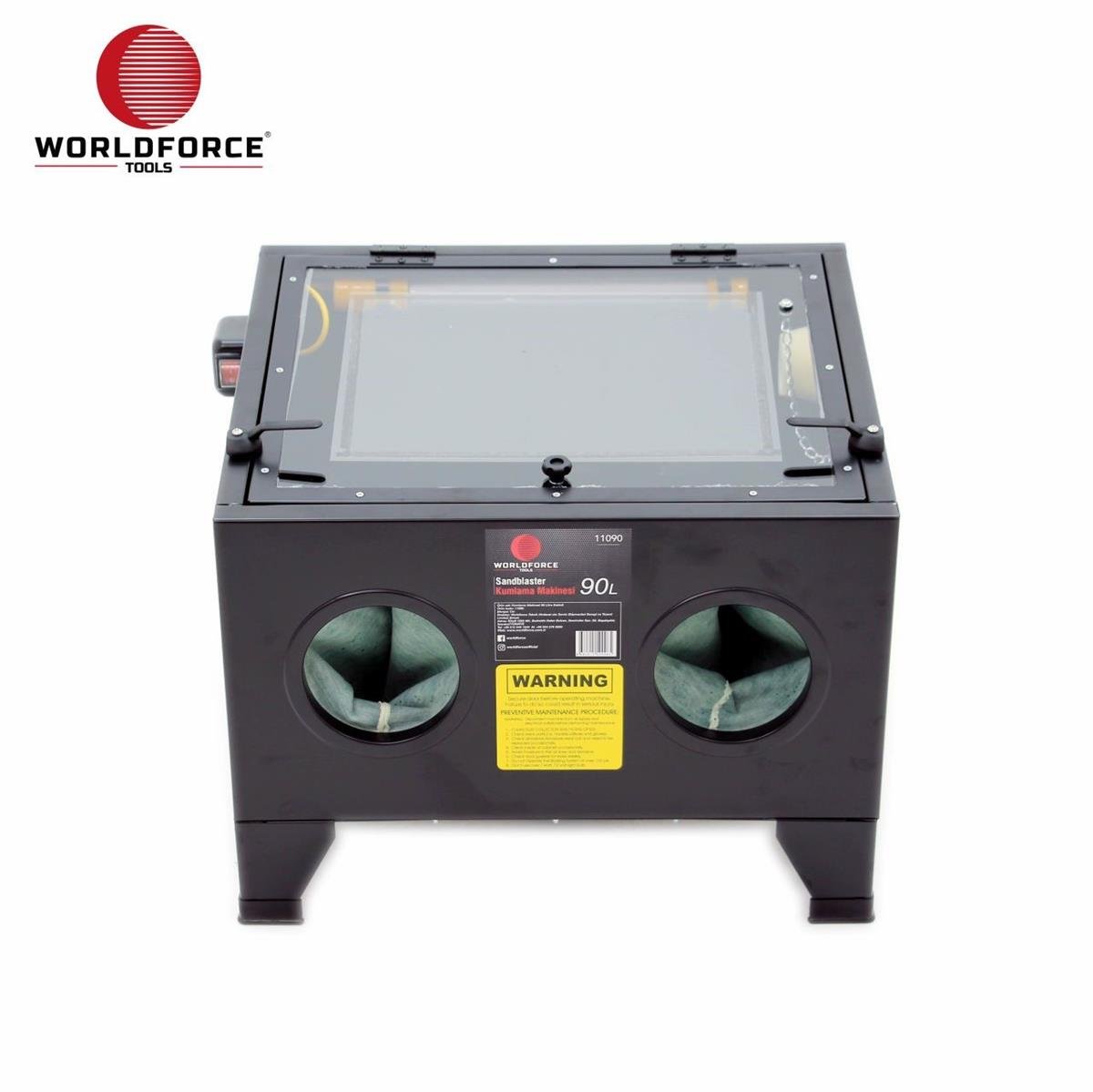 KumlamalarWorld Force Kumlama Makinesi 90 Litre Kabinli